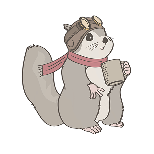 カフェのキャラクターイラスト