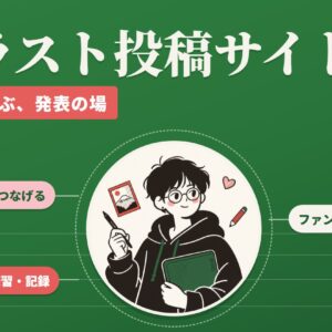 イラスト投稿サイトを目的（仕事・ファン・練習）で選ぶイラストレーター
